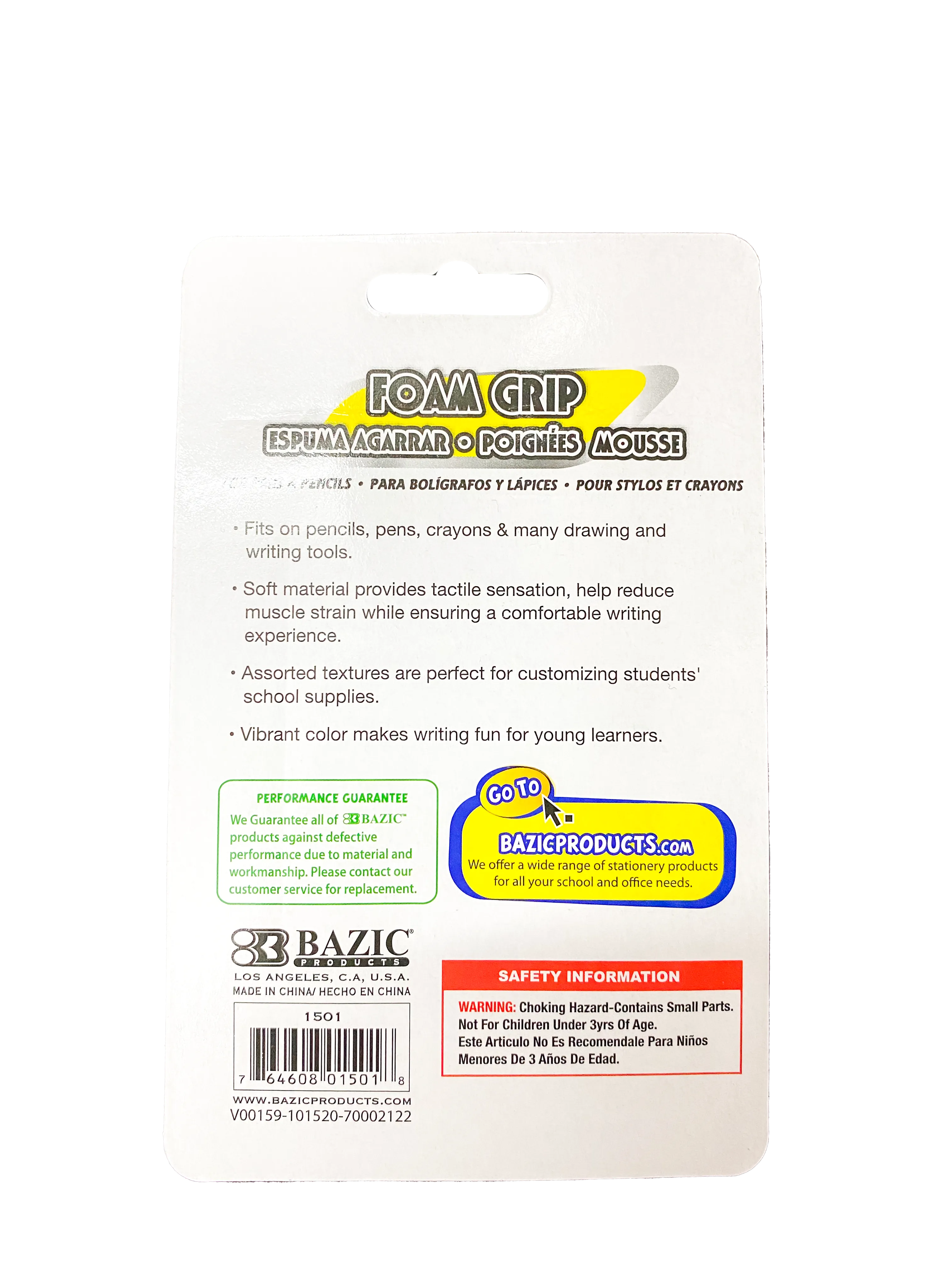 ANTICALLOS FOAMY COLORES 8 PZ 1501 BAZIC