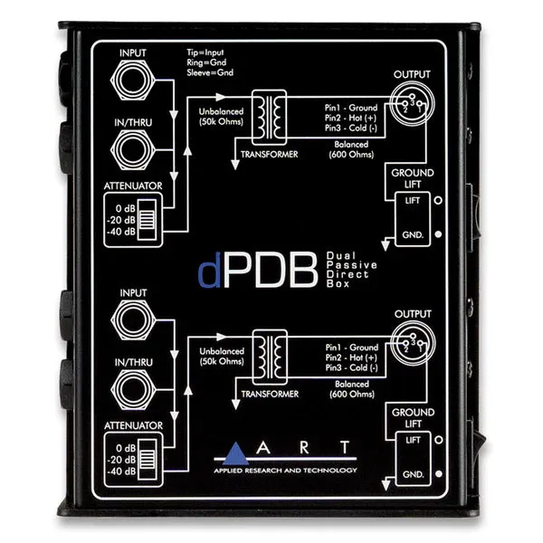 Art Dual Channel Passive Direct Box