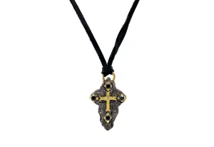Artifact Cross Leather Necklace