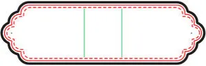 a|s die - scalloped candy package