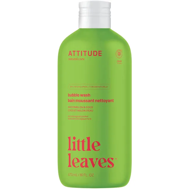 Attitude Little Leaves Bubble Wash - Watermelon   Coco 473 ml