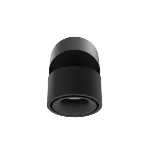 Aurora 100624 Acacia 230V 12W LED Tilt/Swivel Downlight Black 2700/4000/6000K