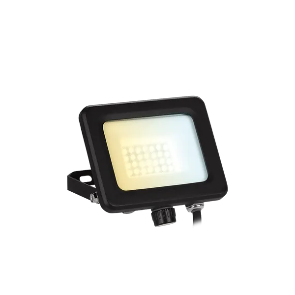 Aurora AU-FLV10CS 230V 10W VelaCS LED IP65 Adjustable Floodlight Black 3000K/4000K/6500K
