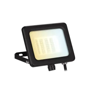 Aurora AU-FLV20CS 230V 20W VelaCS LED IP65 Adjustable Floodlight Black 3000K/4000K/6500K