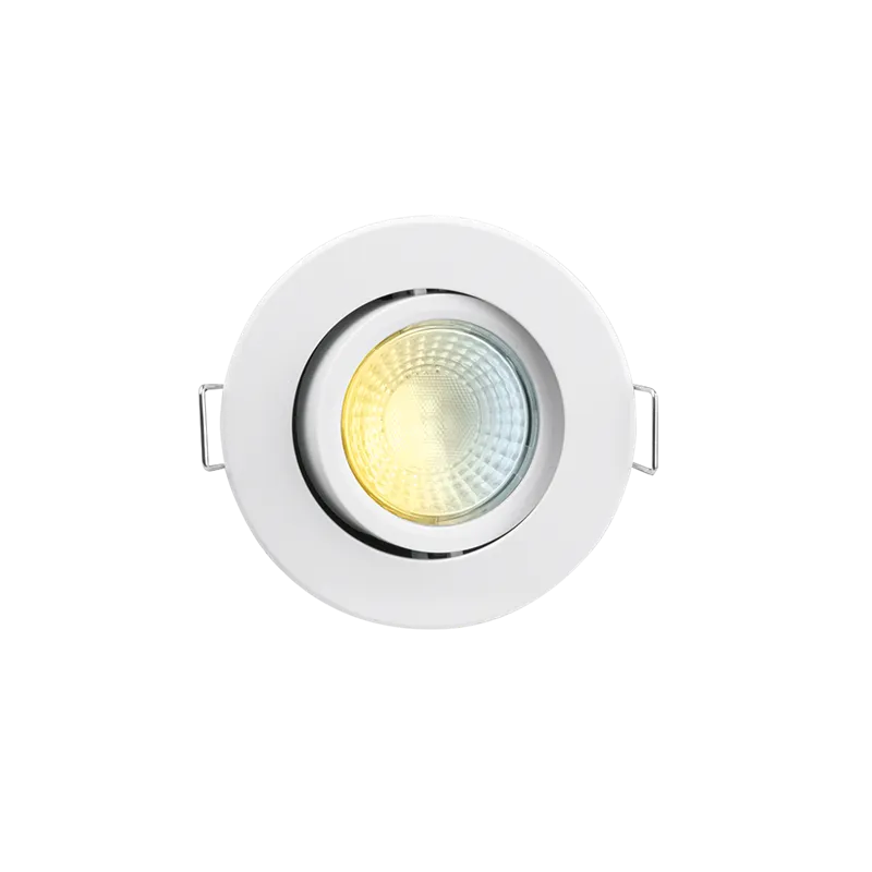 Aurora AU-R62CWSFF 230V 4W/6W LED IP65 Adjustable Dimm. Fire Rated Downlight FastRFix White 3000K/4000K/5700K