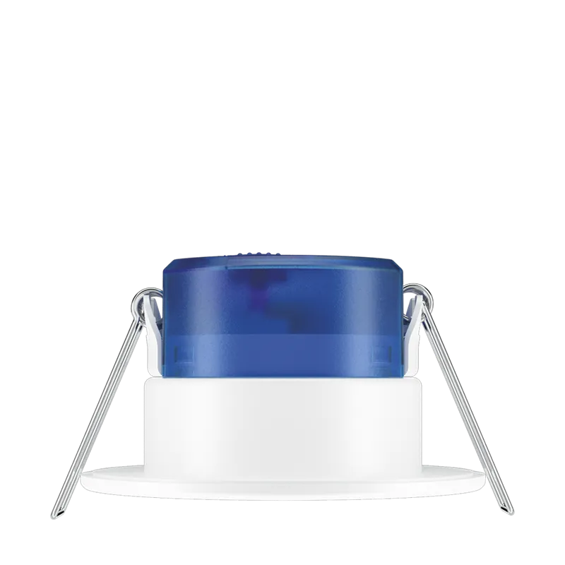 Aurora AU-R6CSFF 220-240V 6W 640lm IP65 Fixed Dimmable 3 Colour Switchable Led Integrated Fire & Acoustic Rated Downlight White Bezel Fast Fix
