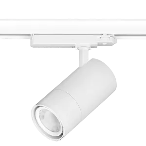 Aurora Focus Slim AU-TKD4CSW 230V 30W LED Track Spotlight 3-Circuit Track Adjustable 24-60deg. Dimmable White 2700/4000/6000K