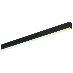 Aurora InterLEDCS AU-LN1230CSEMBLK 240V 30W LED 4ft/1200mm Linear Light Emergency Self Test Black 3000K/4000K/6500K