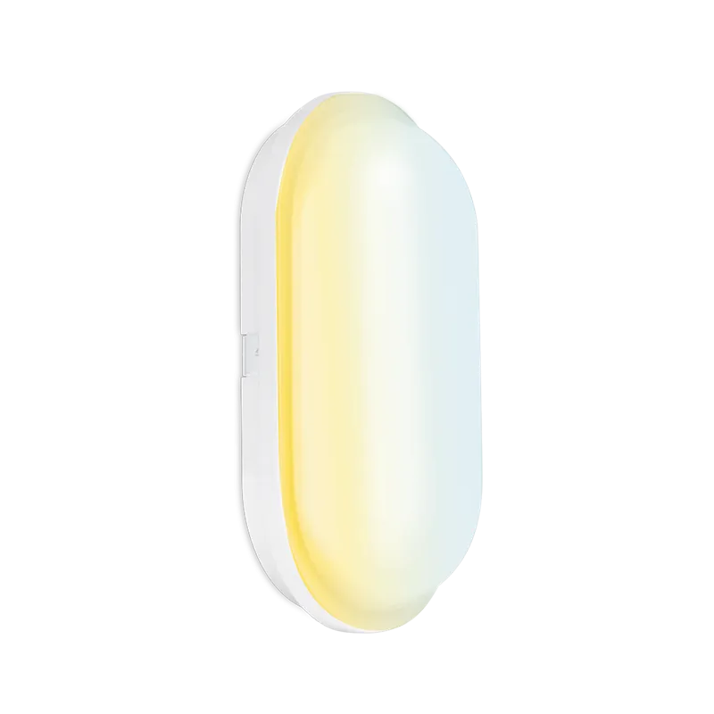 Aurora UtiliteCS AU-BH215CS 240V 15W IP65 Colour Switchable Oval LED Bulkhead White 3000/4000/6500K