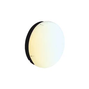 Aurora UtiliteDrumCWS AU-BH18RCWSBLK 230V 10/15/20W LED IP65 Round Bulkhead Black 3000/4000/6500K
