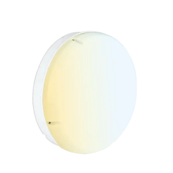 Aurora UtiliteDrumCWS AU-BH18RCWSW 230V 10/15/20W LED IP65 Round Bulkhead White 3000/4000/6500K