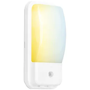 Aurora UtiliteXCS AU-BH10PIRCSW 230V 10W LED IP65 PIR Rectangular Bulkhead White 3000K/4000K/6500K