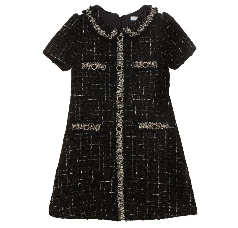 AW24 Patachou - Black Woven Dress