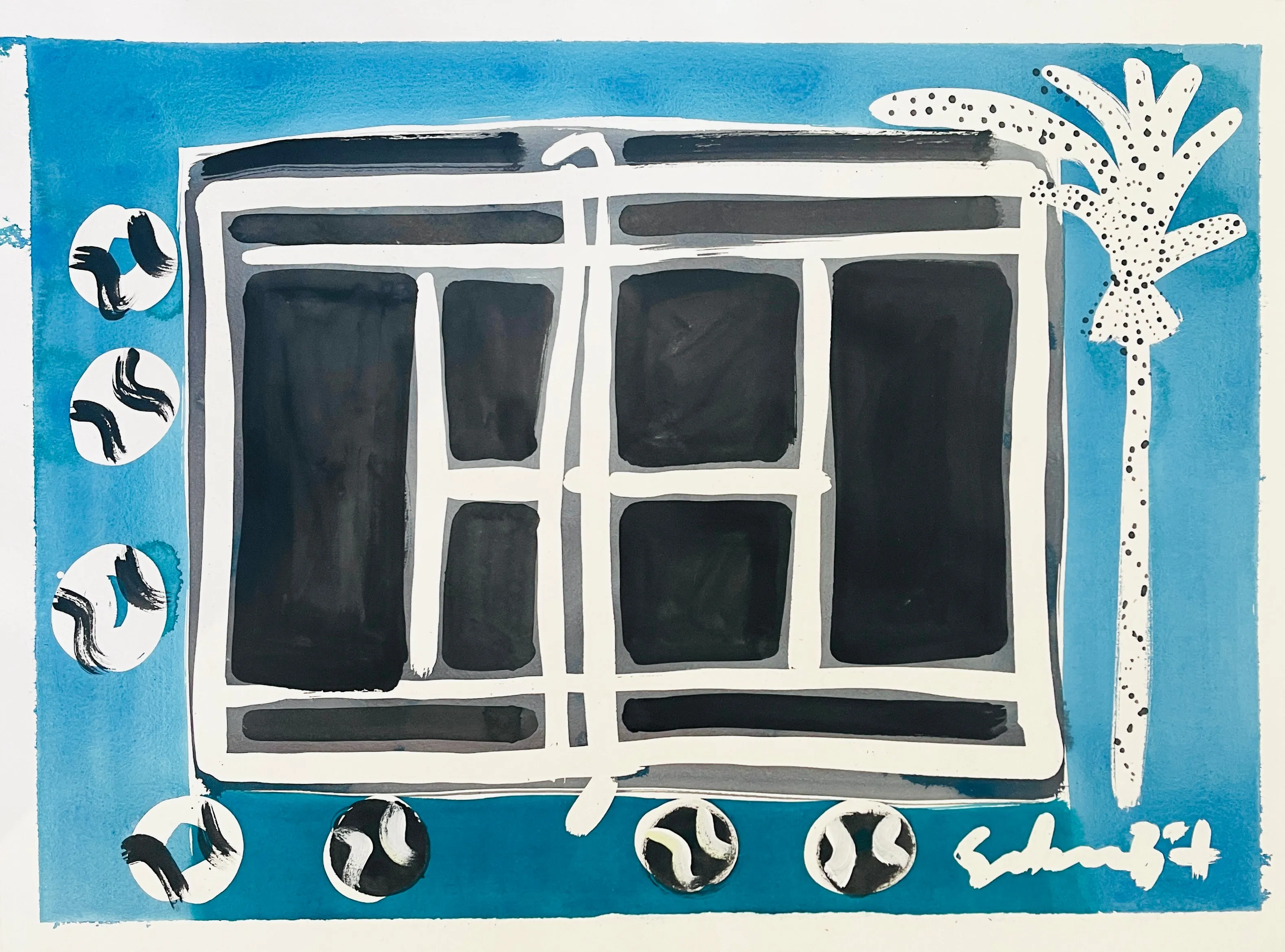 Azure Dot Tennis Court  - 22 x 30