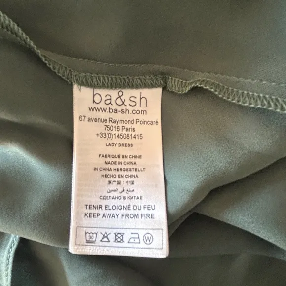 BA&amp;SH Colorblock Crew Dress in Jade, Size L