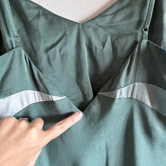 BA&amp;SH Colorblock Crew Dress in Jade, Size L