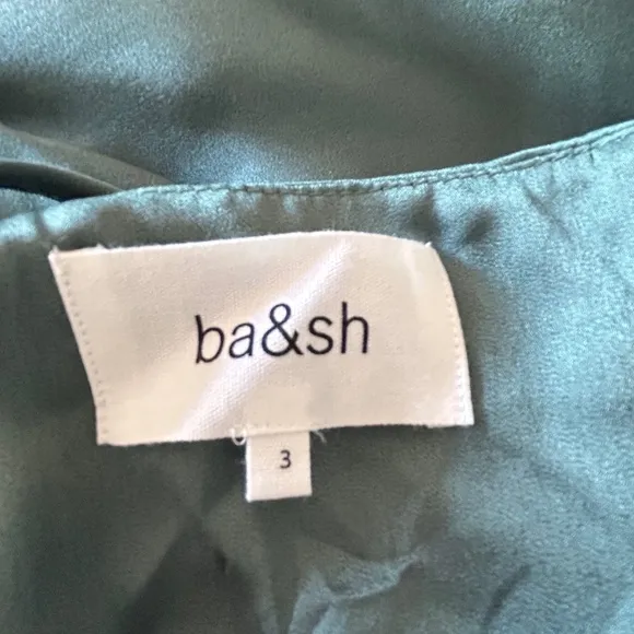 BA&amp;SH Colorblock Crew Dress in Jade, Size L
