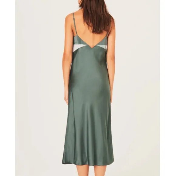 BA&amp;SH Colorblock Crew Dress in Jade, Size L
