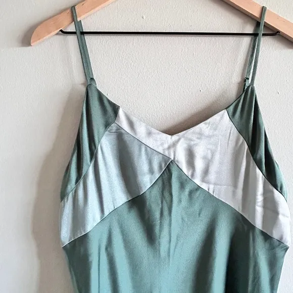 BA&amp;SH Colorblock Crew Dress in Jade, Size L