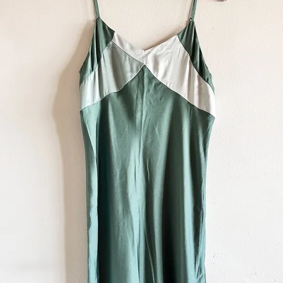 BA&amp;SH Colorblock Crew Dress in Jade, Size L