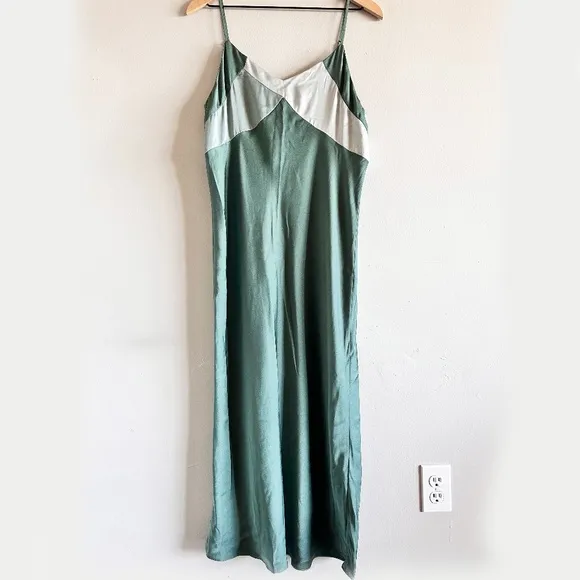 BA&amp;SH Colorblock Crew Dress in Jade, Size L