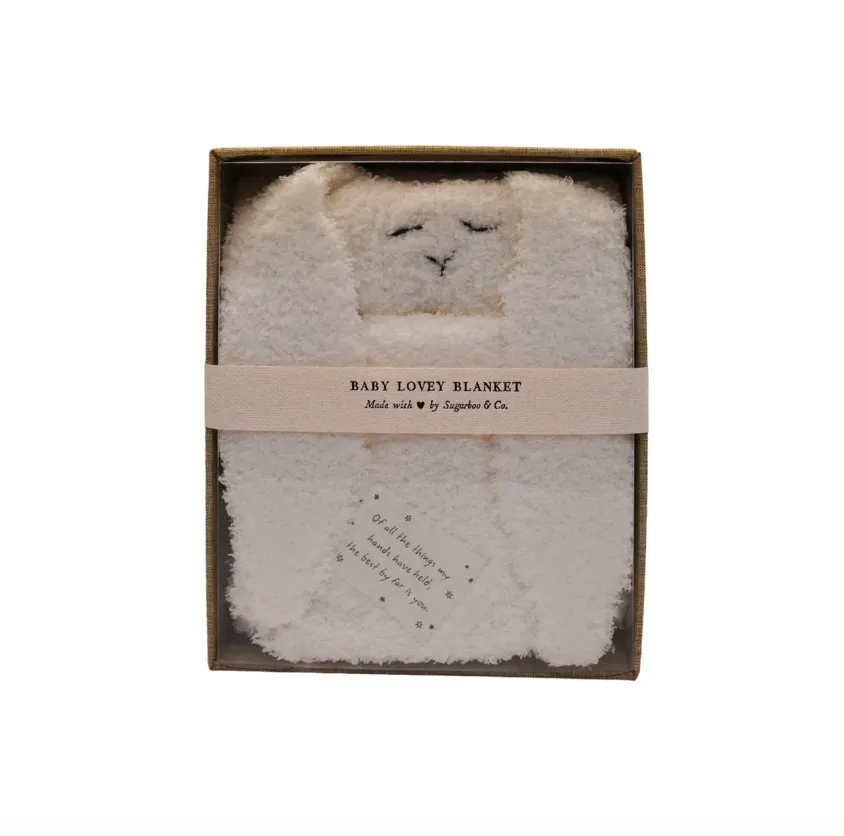 Baby Bunny Lovey Blanket - "Of All The Things"