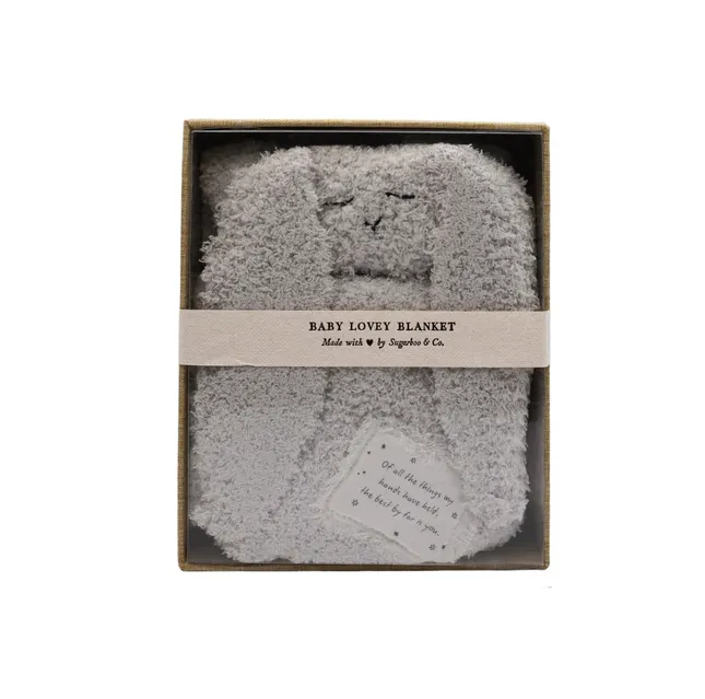 Baby Bunny Lovey Blanket - "Of All The Things"