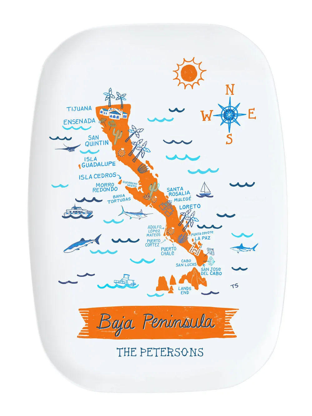 Baja Peninsula Platter-Custom City Platter
