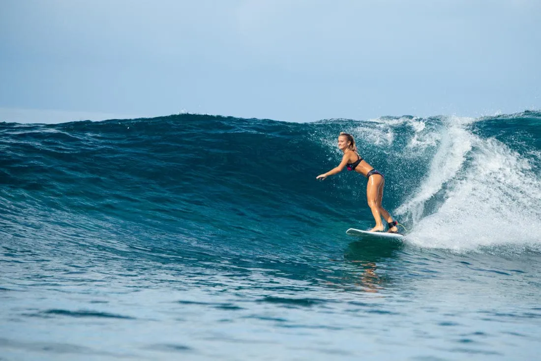 Bas de maillot de bain de surf femme ajouré avec cordon de serrage SAVANA FOAMY