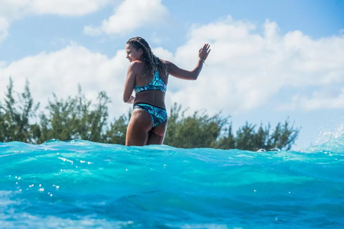 Bas de maillot de bain de surf femme ajouré avec cordon de serrage SAVANA FOAMY