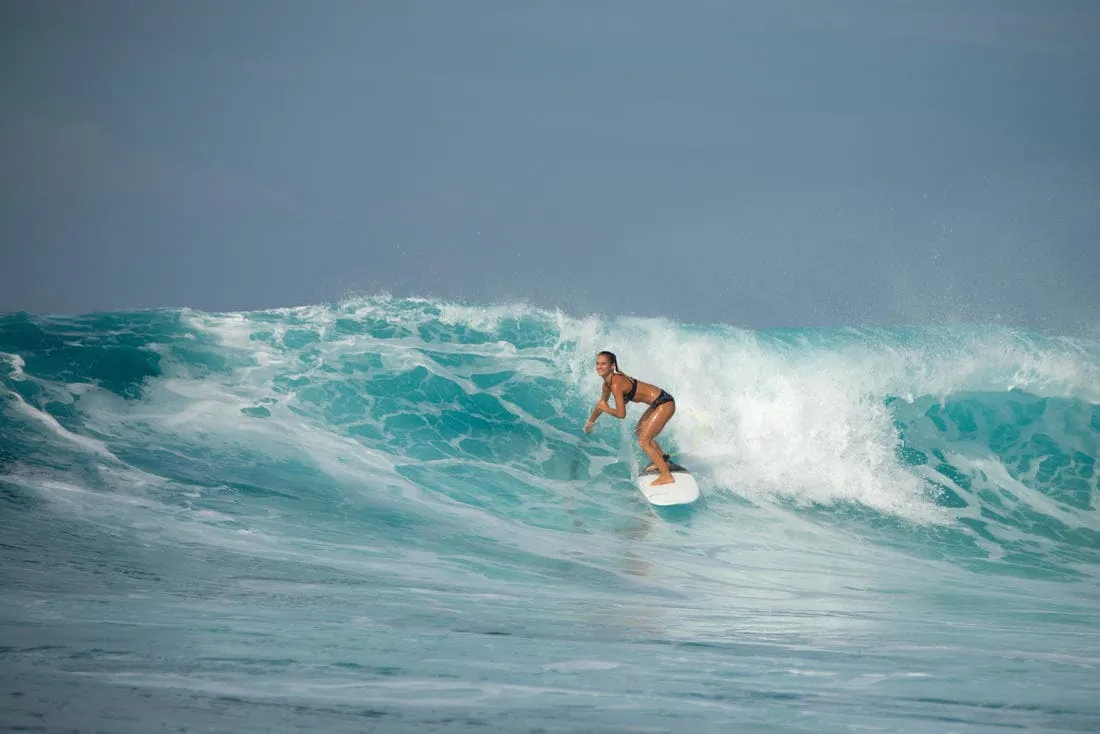Bas de maillot de bain de surf femme ajouré avec cordon de serrage SAVANA FOAMY