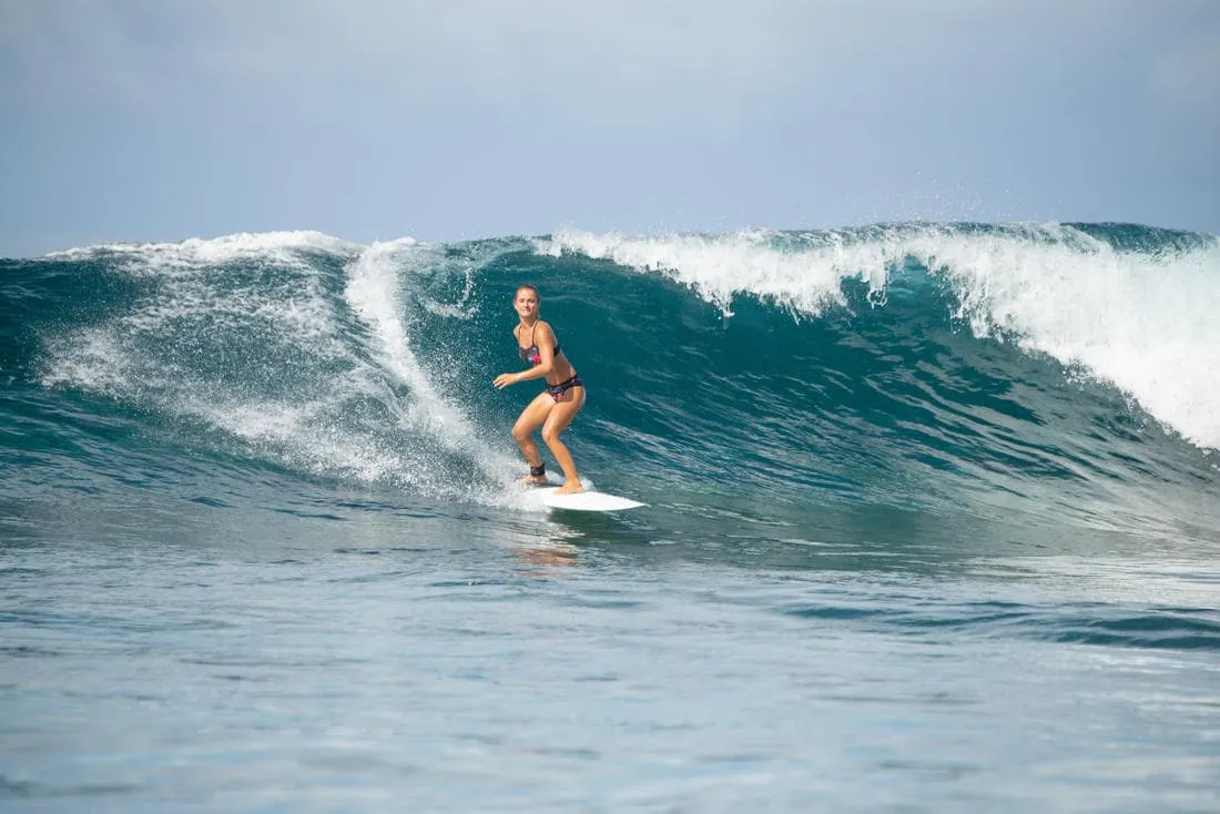 Bas de maillot de bain de surf femme ajouré avec cordon de serrage SAVANA FOAMY