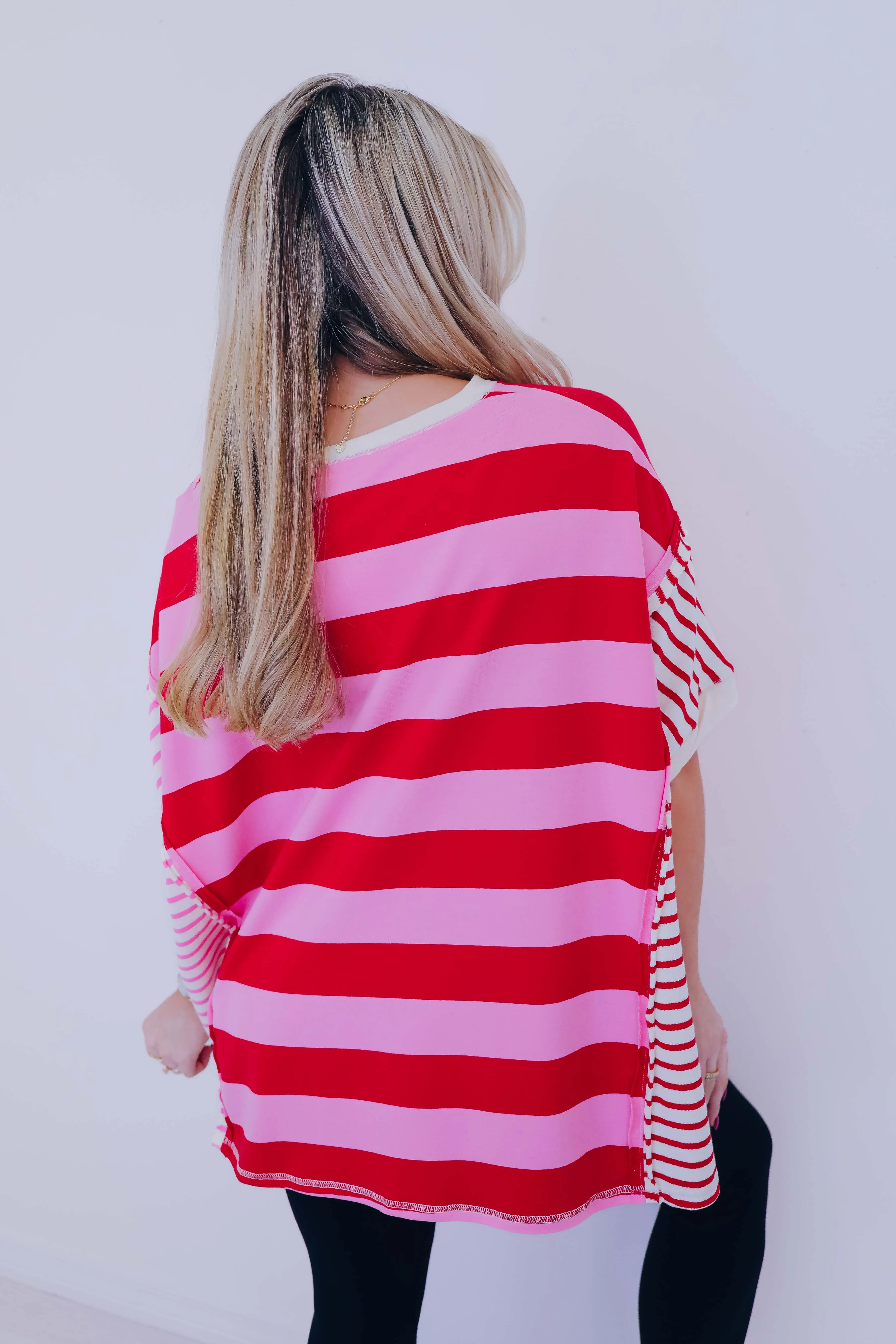 Be Mine Colorblock Striped Top