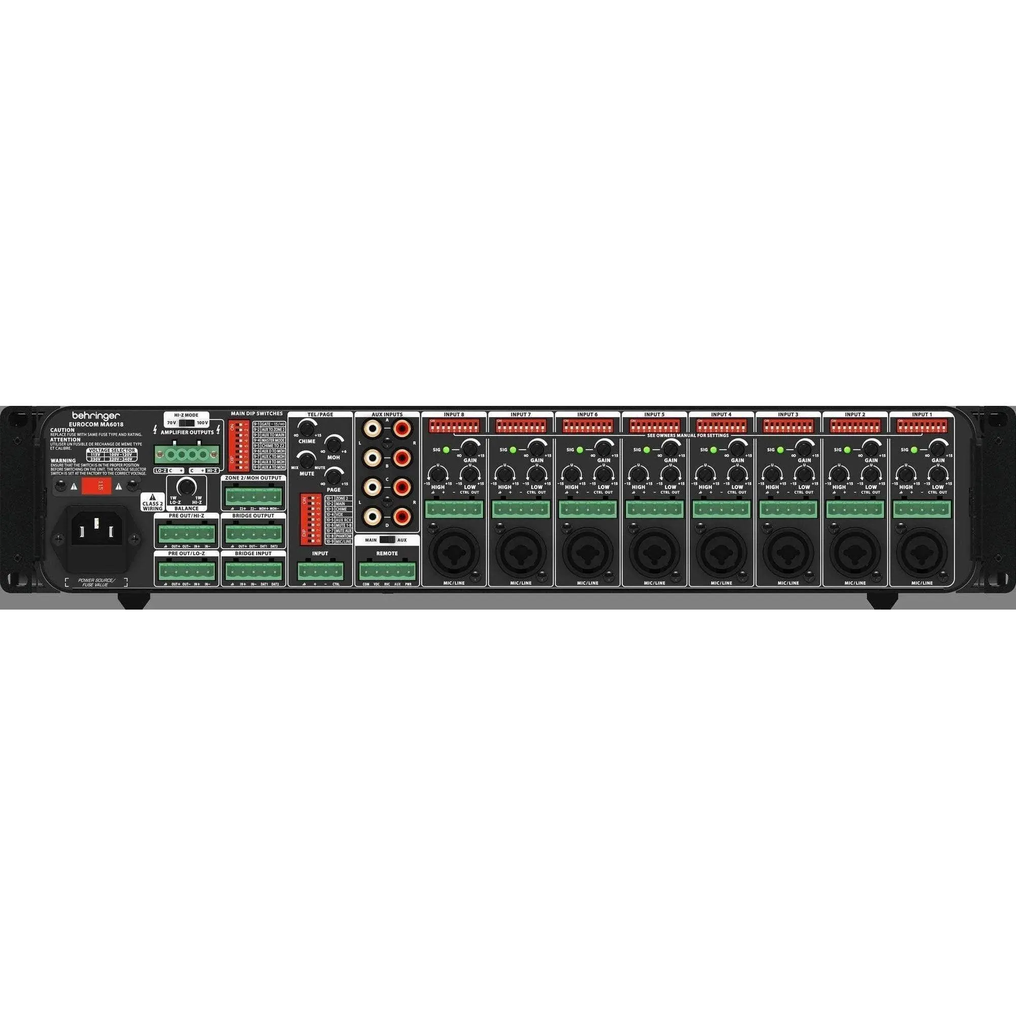 Behringer MA6018 Auto-Mixing Amplifier