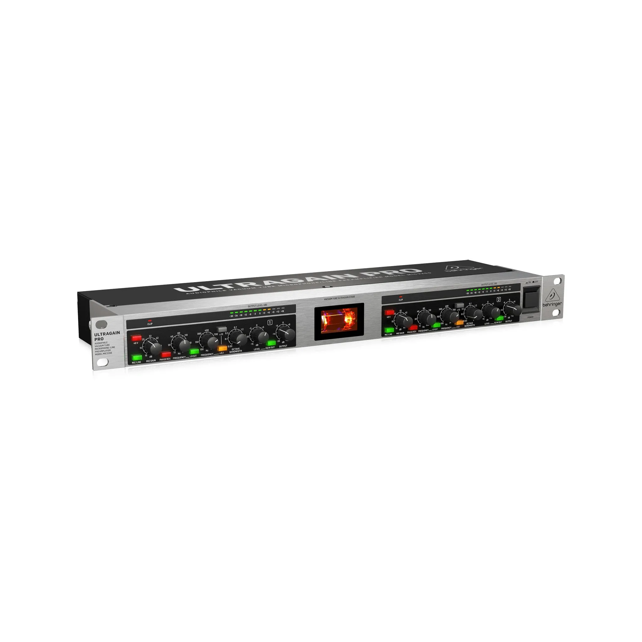 Behringer MIC2200 V2 2-channel Tube Microphone Preamp