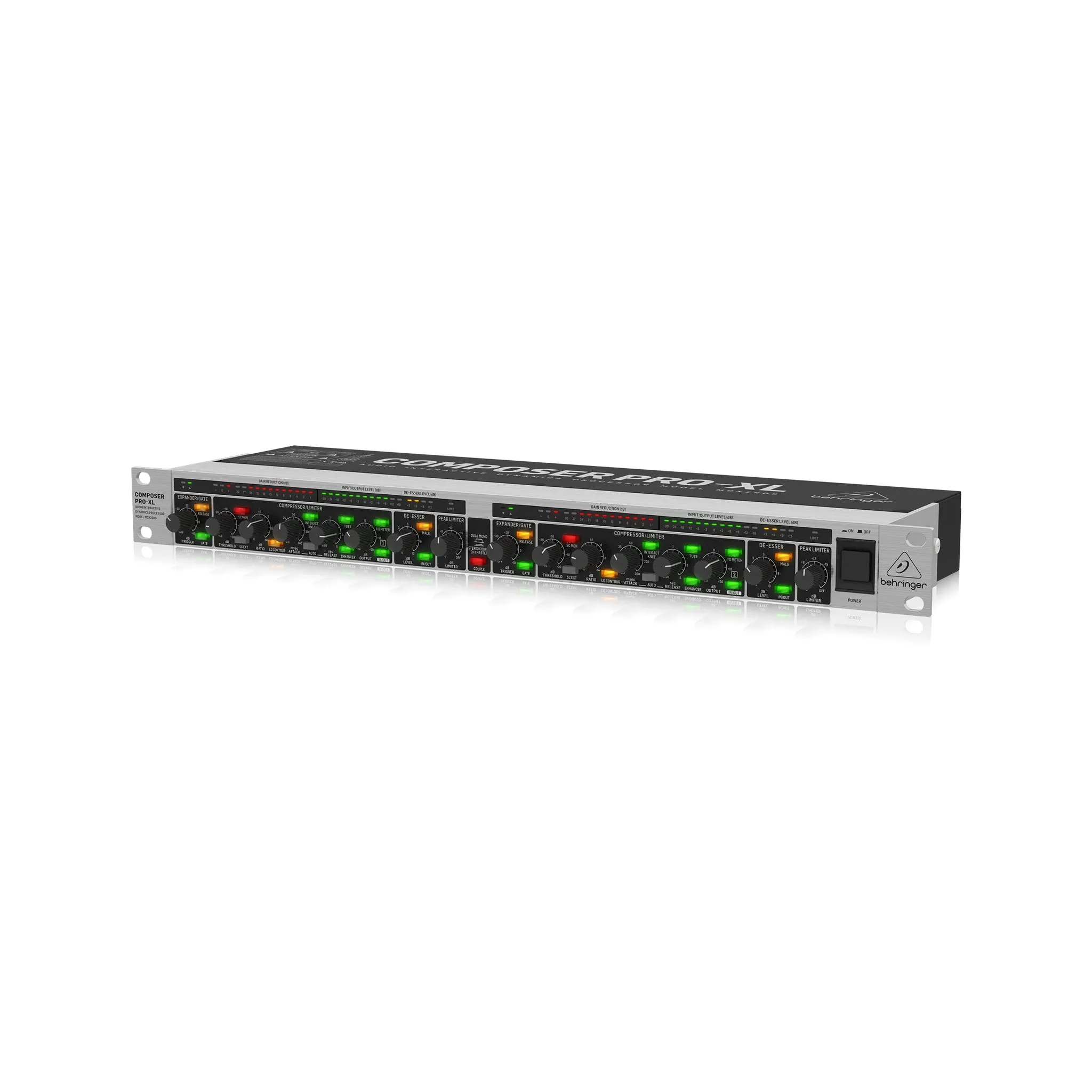Behringer Reference-Class 2-Channel Expander/Gate/Compressor/Peak Limiter with Integrated De-Esser, D
