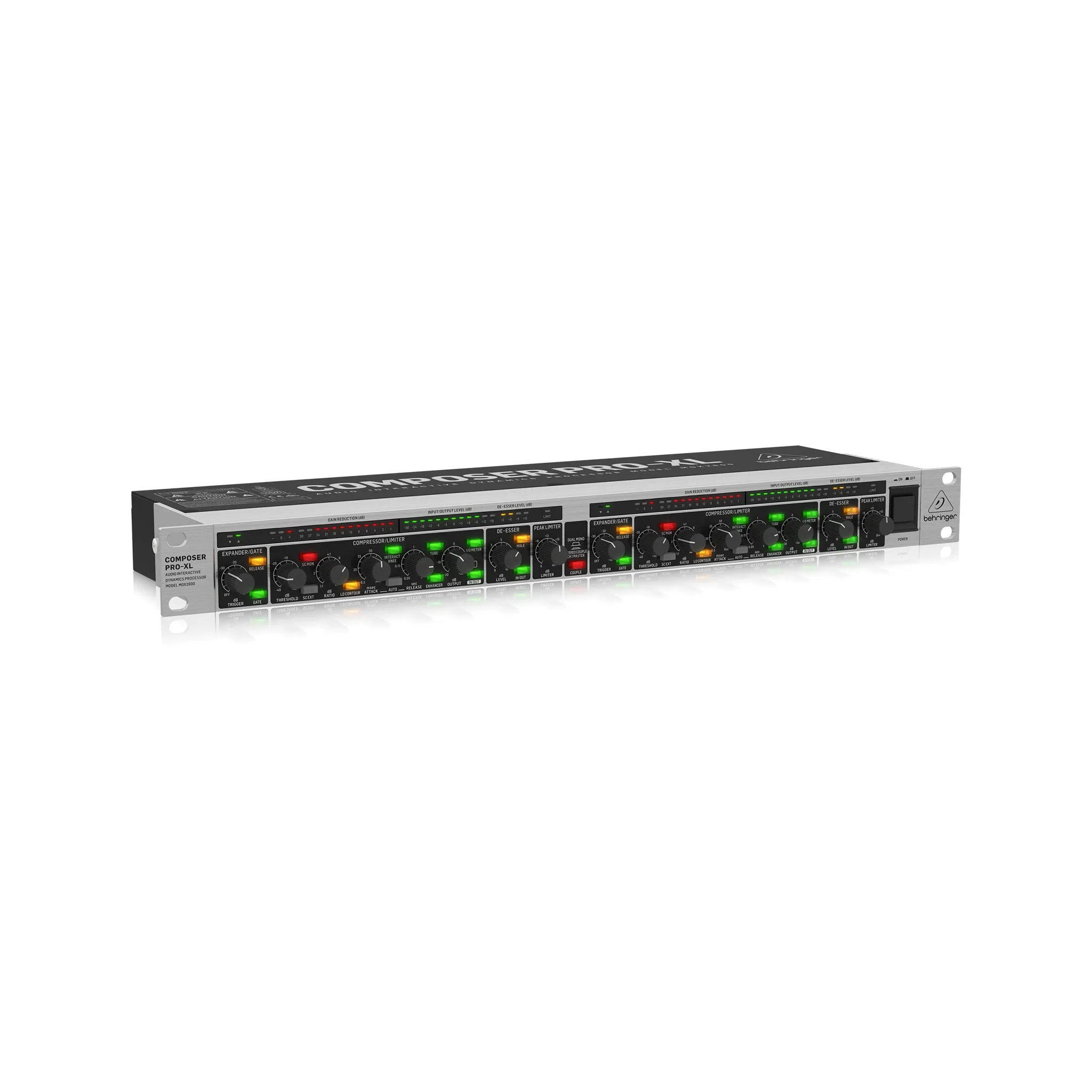 Behringer Reference-Class 2-Channel Expander/Gate/Compressor/Peak Limiter with Integrated De-Esser, D