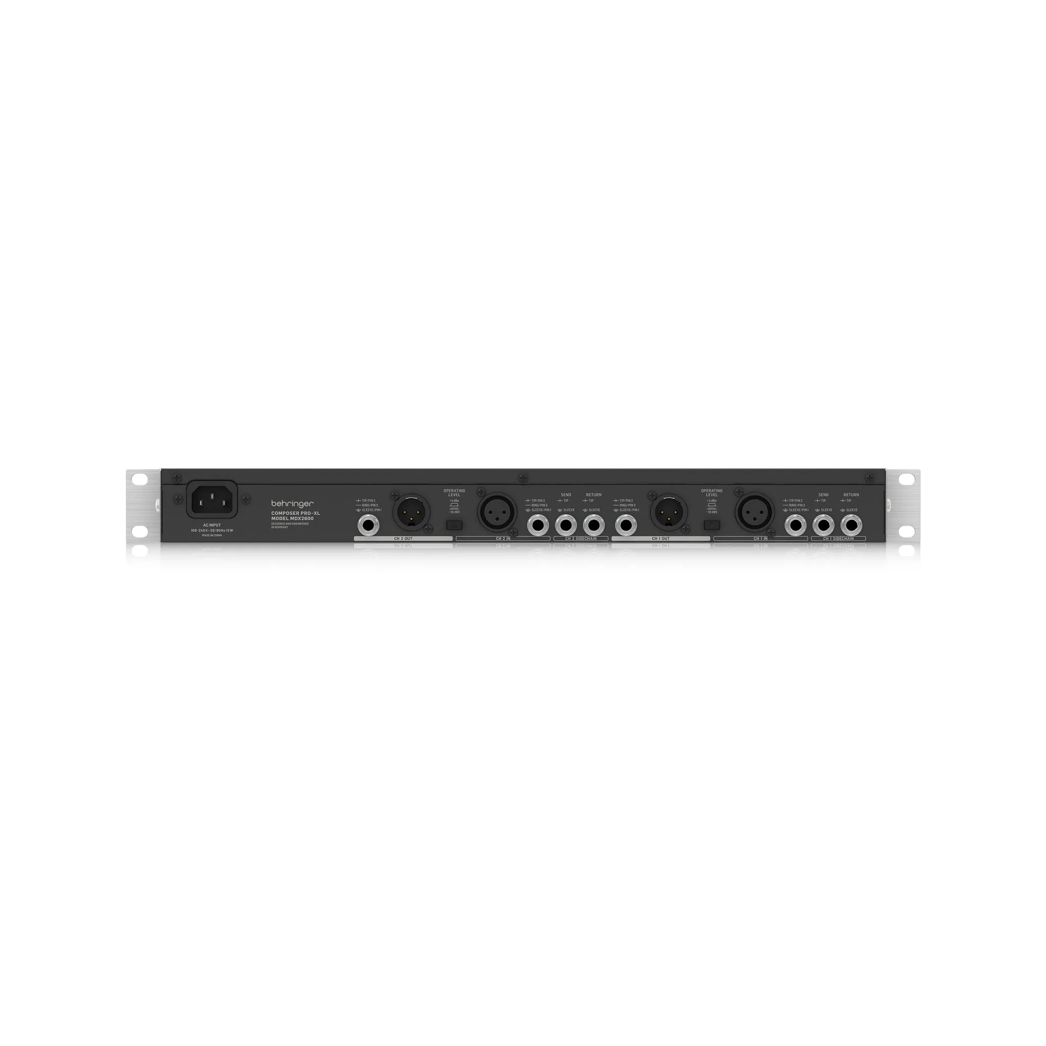 Behringer Reference-Class 2-Channel Expander/Gate/Compressor/Peak Limiter with Integrated De-Esser, D