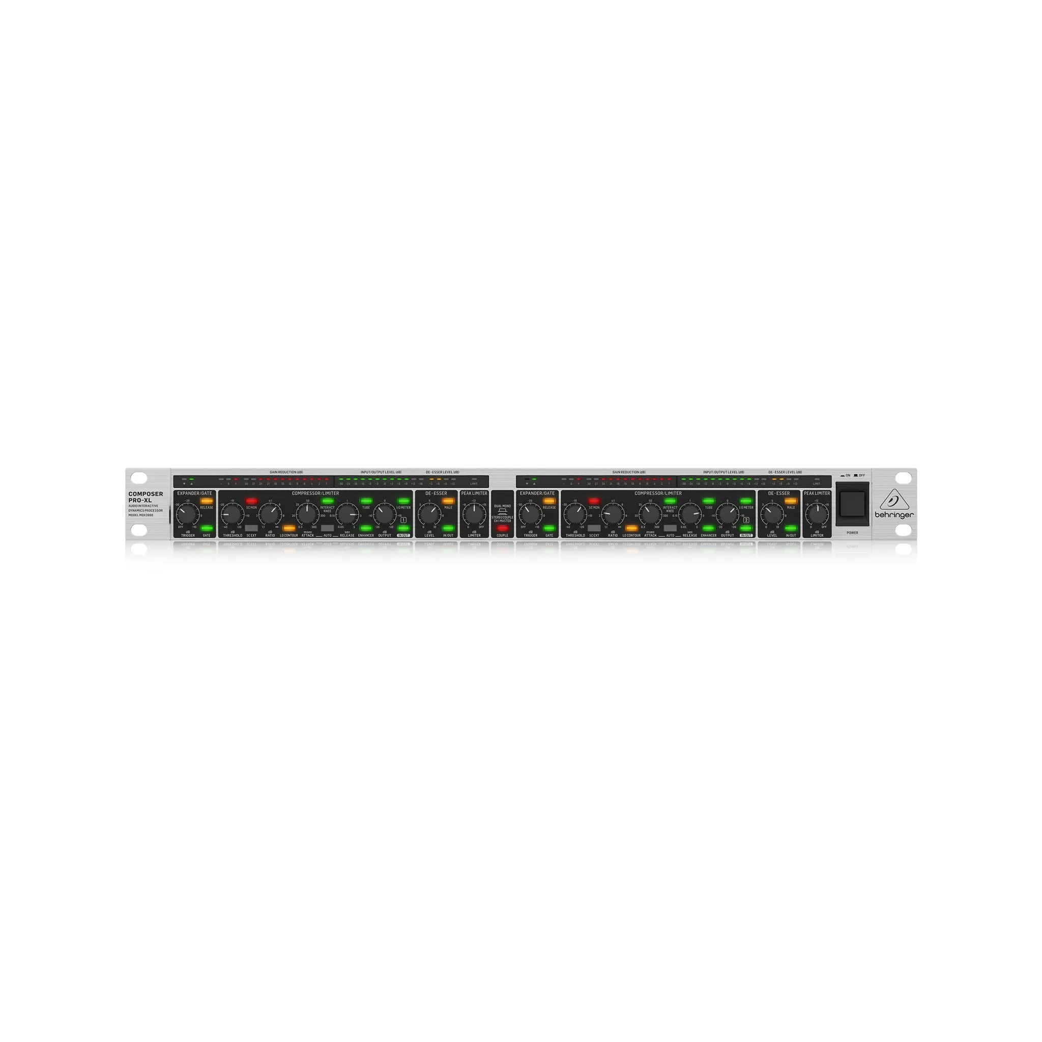 Behringer Reference-Class 2-Channel Expander/Gate/Compressor/Peak Limiter with Integrated De-Esser, D