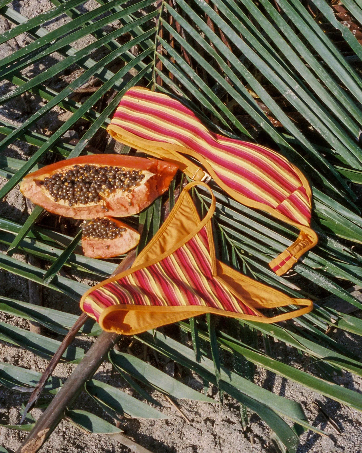 Bekah Bikini Top & Pixie Bikini Bottom - Sunset Stripe by L*Space