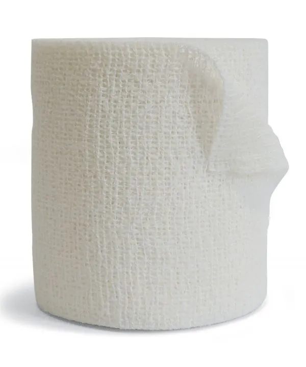 Benda Coesiva Cerotto 10cm x 20mt Garza in Cotone, Ipoallergenica, Traspirante