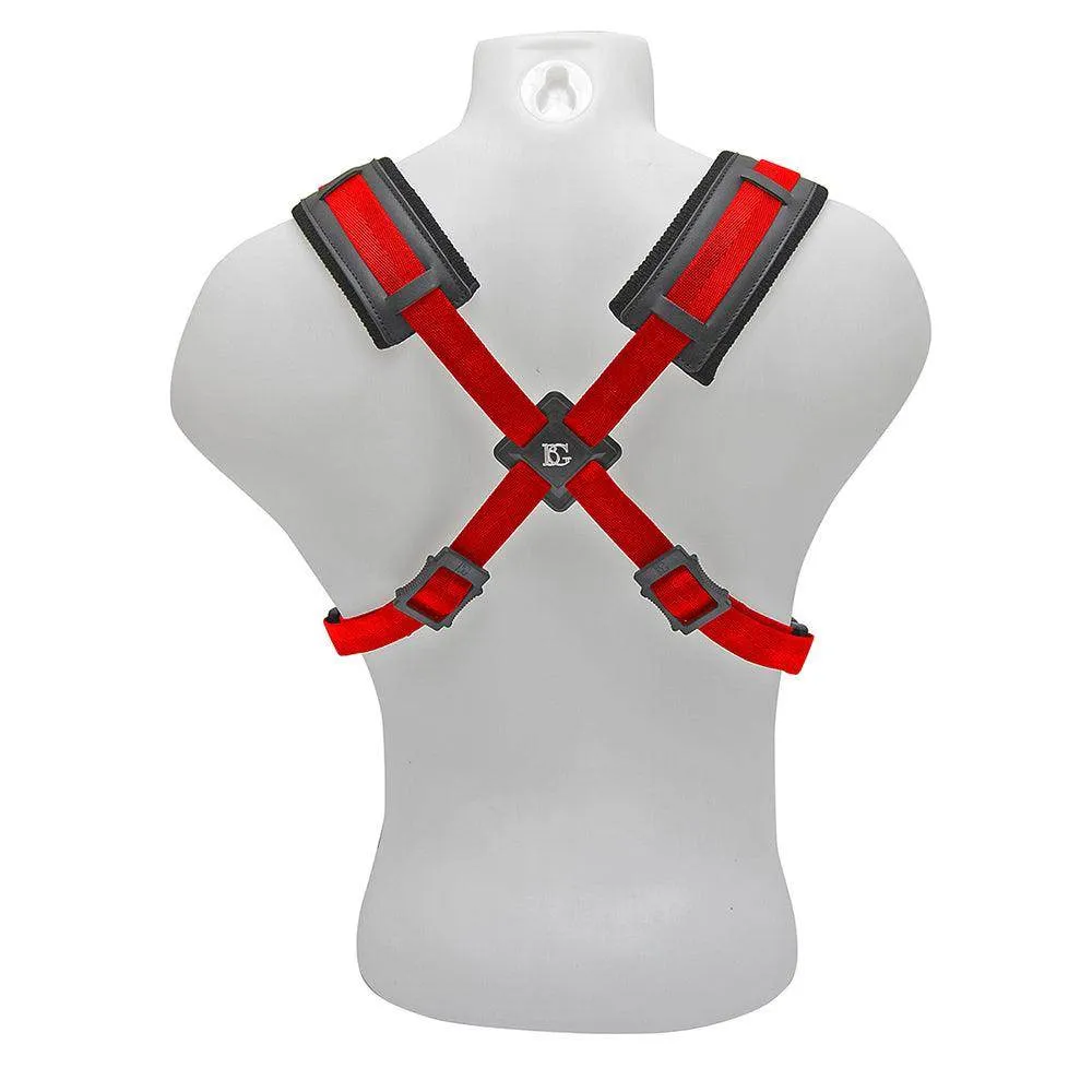 BG A and T Sax Comfort Harness Men XL ~ Red ~ Snap Hook