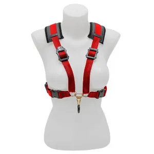 BG Alto, Tenor & Baritone Sax XL Womens Comfort Harness ~ Red ~ Metal Coated Hook