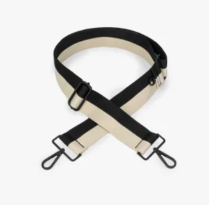 black   cream colorblock strap