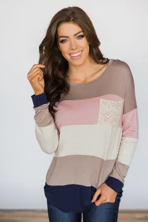 Block Party Pocket Top ~ Pink