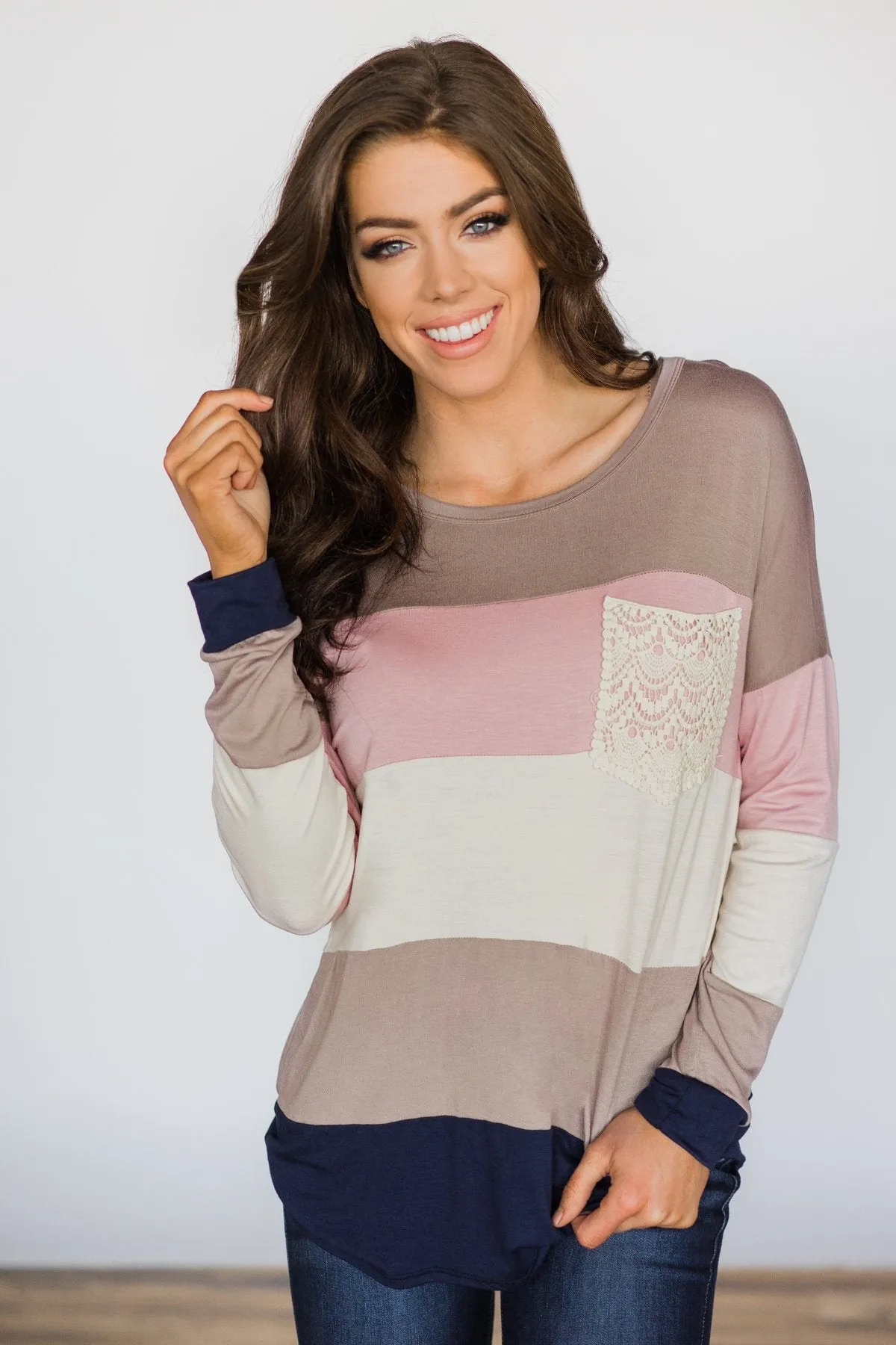 Block Party Pocket Top ~ Pink