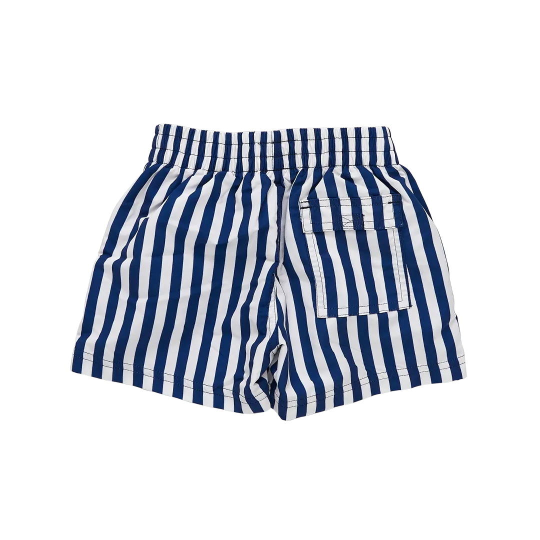 Blue Rooster Baby Boys Swim Trunks - Navy Stripe