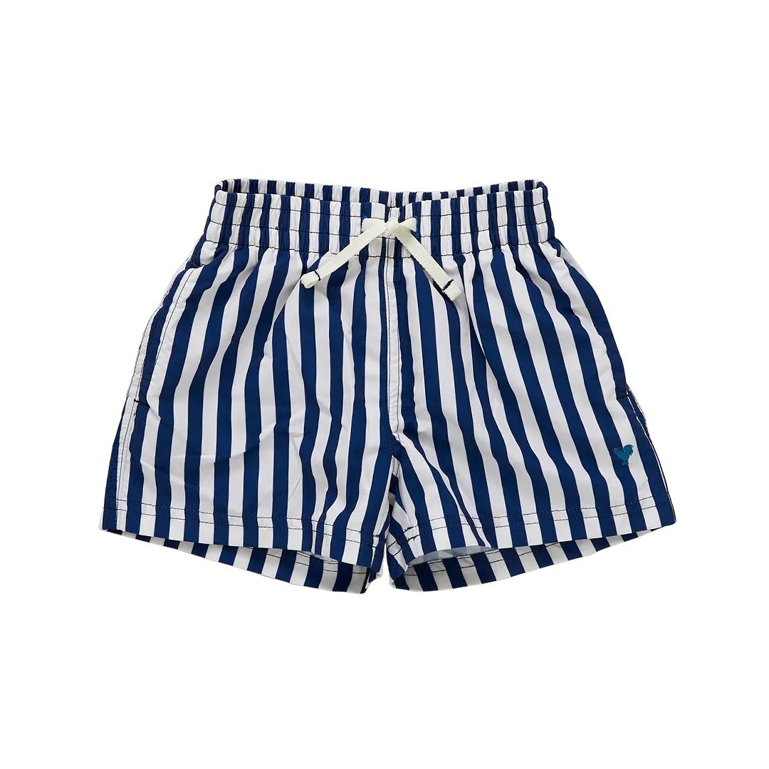 Blue Rooster Baby Boys Swim Trunks - Navy Stripe