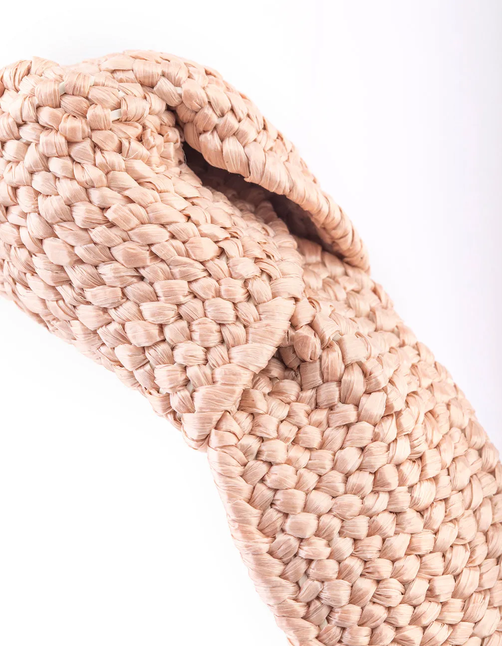 Blush Fabric Woven Knot Headband