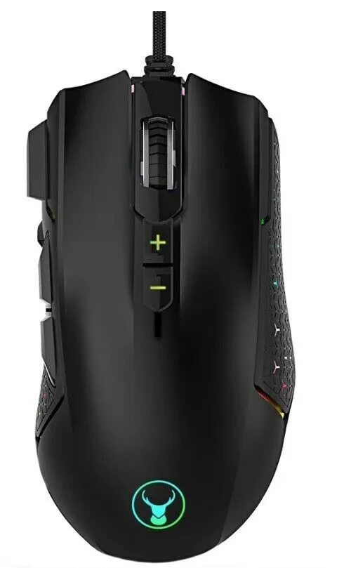 Bonelk RGB USB 8D Optical Gaming Mouse- Perfect For Gamers- Soft Touch Grips